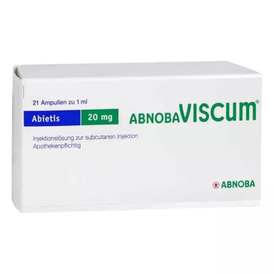 ABNOBAVISCUM Ampolas de Abietis 20 mg, 21 unid