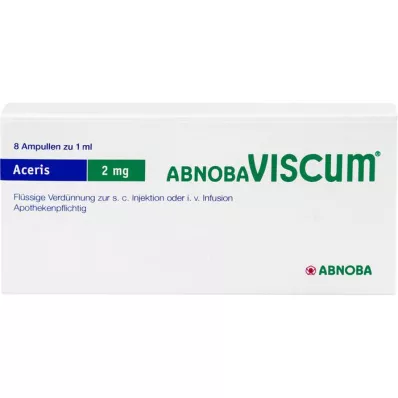 ABNOBAVISCUM Ampolas de Aceris 2 mg, 8 unid