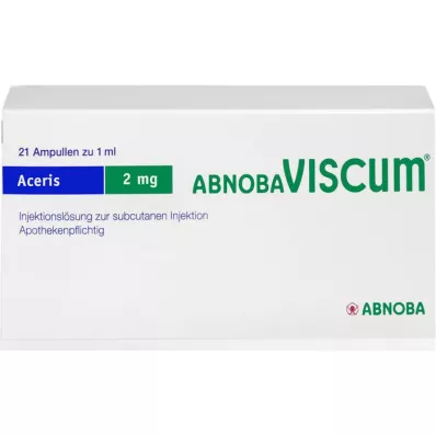 ABNOBAVISCUM Ampolas de Aceris 2 mg, 21 unid