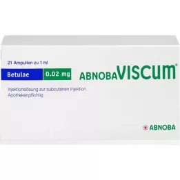 ABNOBAVISCUM Ampolas de Betulae 0,02 mg, 21 unid