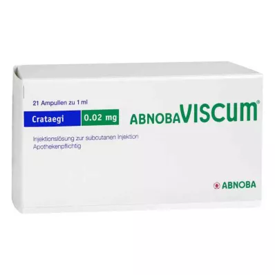 ABNOBAVISCUM Ampolas de Crataegi 0,02 mg, 21 unid