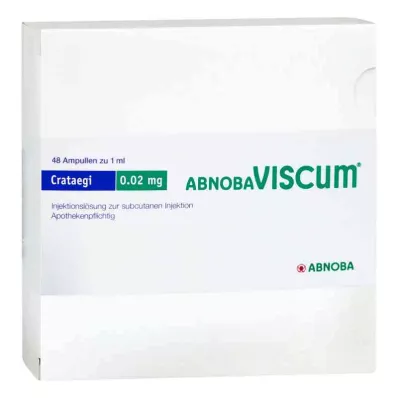 ABNOBAVISCUM Ampolas de 0,02 mg de Crataegi, 48 unid