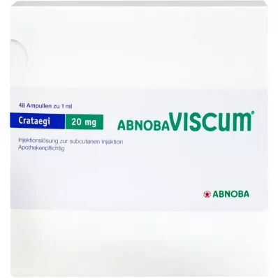 ABNOBAVISCUM Ampolas de Crataegi 20 mg, 48 unid