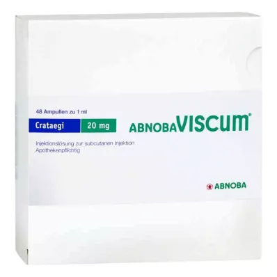 ABNOBAVISCUM Ampolas de Crataegi 20 mg, 48 unid