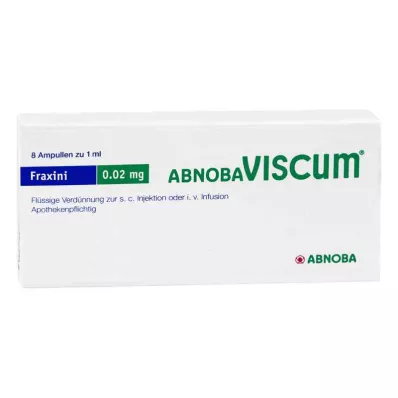 ABNOBAVISCUM Fraxini 0,02 mg ampolas, 8 unid