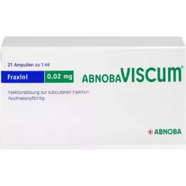 ABNOBAVISCUM Fraxini 0,02 mg ampolas, 21 unid