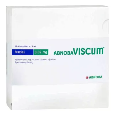 ABNOBAVISCUM Fraxini 0,02 mg ampolas, 48 unid
