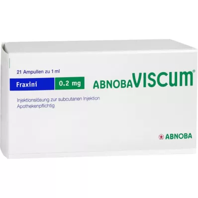 ABNOBAVISCUM Fraxini 0,2 mg ampolas, 21 unid