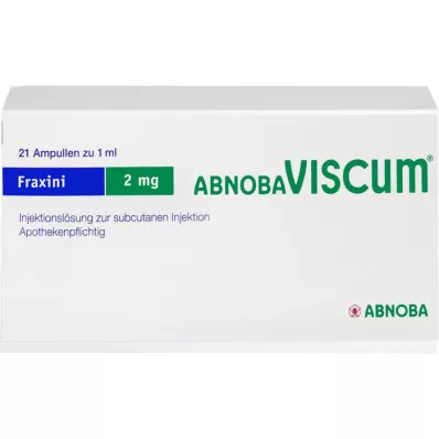 ABNOBAVISCUM Fraxini 2 mg ampolas, 21 unid