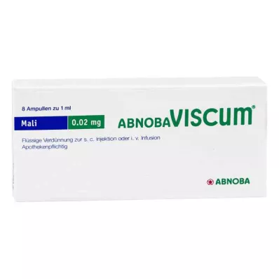 ABNOBAVISCUM Mali 0,02 mg ampolas, 8 unid