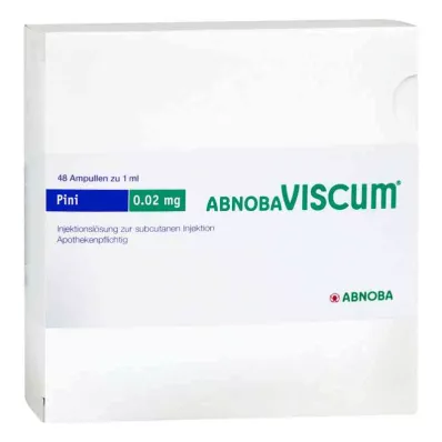 ABNOBAVISCUM Ampolas de Pini 0,02 mg, 48 unidades ABNOBAVISCUM Ampolas de Pini 0,02 mg, 48 unidades