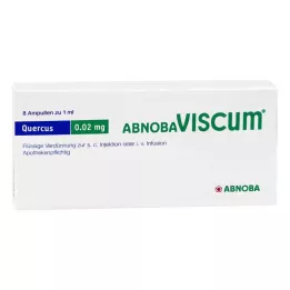 ABNOBAVISCUM Ampolas de 0,02 mg da Quercus, 8 unid
