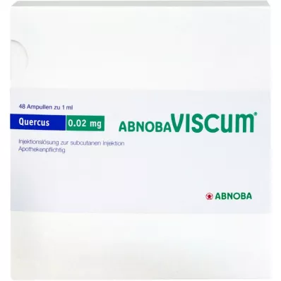 ABNOBAVISCUM Ampolas de 0,02 mg da Quercus, 48 unidades