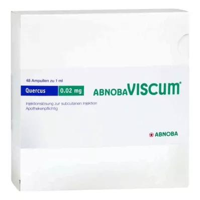 ABNOBAVISCUM Ampolas de 0,02 mg da Quercus, 48 unidades
