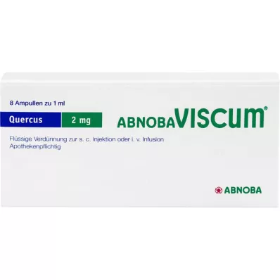 ABNOBAVISCUM Ampolas de 2 mg de Quercus, 8 unid