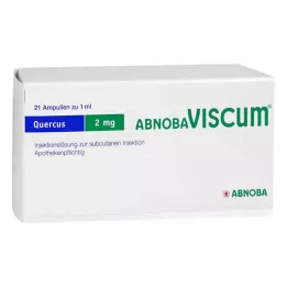 ABNOBAVISCUM Ampolas de 2 mg de Quercus, 21 unid