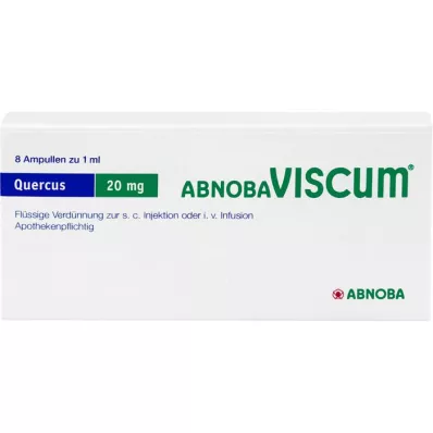 ABNOBAVISCUM Ampolas de 20 mg de Quercus, 8 unid