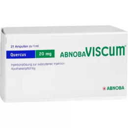 ABNOBAVISCUM Ampolas de 20 mg de Quercus, 21 unid