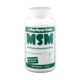 MSM Cápsulas de 500 mg de metilsulfonilmetano, 250 unidades