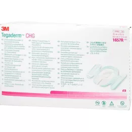 TEGADERM 3M CHG Ligadura de fixação intravenosa 8,5x11,5 cm 1657R, 25 unid