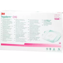 TEGADERM 3M CHG Ligadura de fixação intravenosa 10x12 cm 1658R, 25 unid