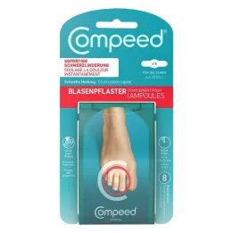 COMPEED Pensos para bolhas nos dedos dos pés, 8 peças