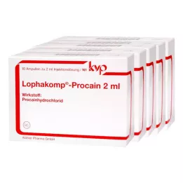 LOPHAKOMP Procaína 2 ml solução injetável, 50X2 ml