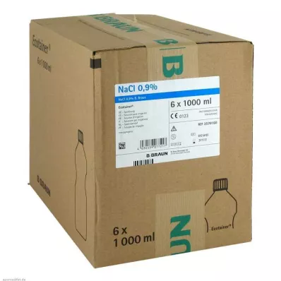 KOCHSALZLÖSUNG Solução de irrigação 0,9% B.Braun Ecotainer, 6X1000 ml KOCHSALZLÖSUNG Solução de irrigação 0,9% B.Braun Ecotainer, 6X1000 ml