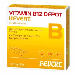 VITAMIN B12 DEPOT Ampolas Hevert, 10 unid