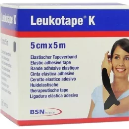 LEUKOTAPE K 5 cm preto, 1 unidade