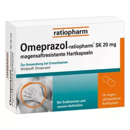 OMEPRAZOL-ratiopharm SK 20 mg cápsulas duras de sumo gástrico, 14 unid