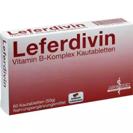 LEFERDIVIN Comprimidos mastigáveis de vitaminas do complexo B, 60 unidades