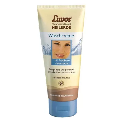 LUVOS Cosméticos naturais com creme de lavagem de argila cicatrizante, 100 ml