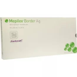 MEPILEX Compressa de espuma Border Ag 10x20 cm estéril, 5 unidades