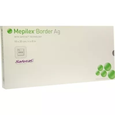 MEPILEX Compressa de espuma Border Ag 10x20 cm estéril, 5 unidades
