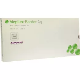 MEPILEX Compressa de espuma Border Ag 10x20 cm estéril, 5 unidades