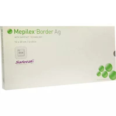 MEPILEX Compressa de espuma Border Ag 10x20 cm estéril, 5 unidades