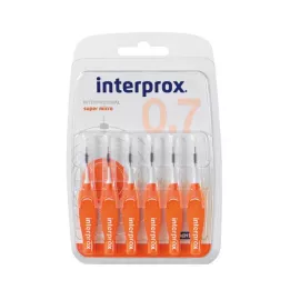 INTERPROX Lâmina interdentária super micro orange, 6 unid