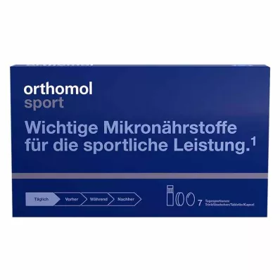 ORTHOMOL Garrafa de bebida desportiva/Tabela/Cápsula Combo, 7 peças ORTHOMOL Garrafa de bebida desportiva/Tabela/Cápsula Combo, 7 peças