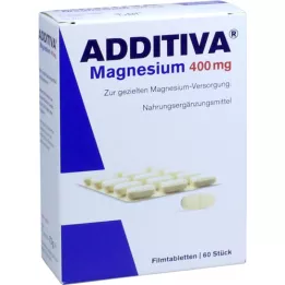 ADDITIVA Magnésio 400 mg comprimidos revestidos por película, 60 unid