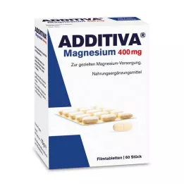 ADDITIVA Magnésio 400 mg comprimidos revestidos por película, 60 unid