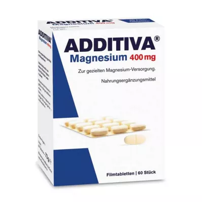 ADDITIVA Magnésio 400 mg comprimidos revestidos por película, 60 unid