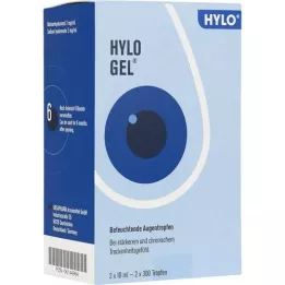HYLO-GEL Colírio para os olhos, 2X10 ml