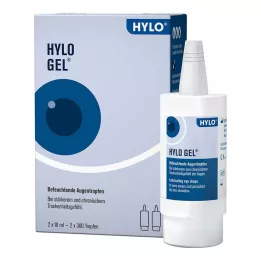 HYLO-GEL Colírio para os olhos, 2X10 ml