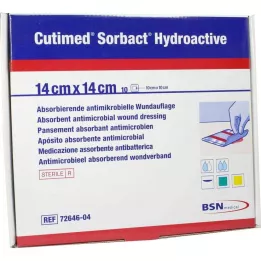 CUTIMED Compressas hidroactivas Sorbact 14x14 cm, 10 unid
