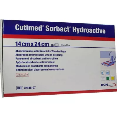 CUTIMED Compressas hidroactivas Sorbact 14x24 cm, 10 unidades