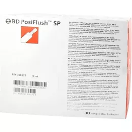 BD POSIFLUSH SP Seringas pré-cheias para sistema de lavagem, 30X10 ml