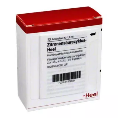 ZITRONENSÄUREZYKLUS Ampolas de calcanhar, 10 unid