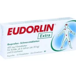 EUDORLIN comprimidos extra de Ibuprofeno para as dores, 10 unidades
