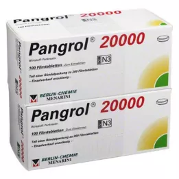PANGROL 20.000 comprimidos com revestimento entérico, 200 unidades